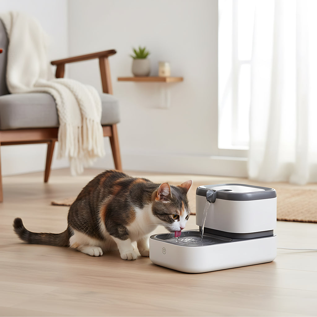 Automatic Cat Water Fountain with Filter 2L Capacity USB Pet Drinking Fountain