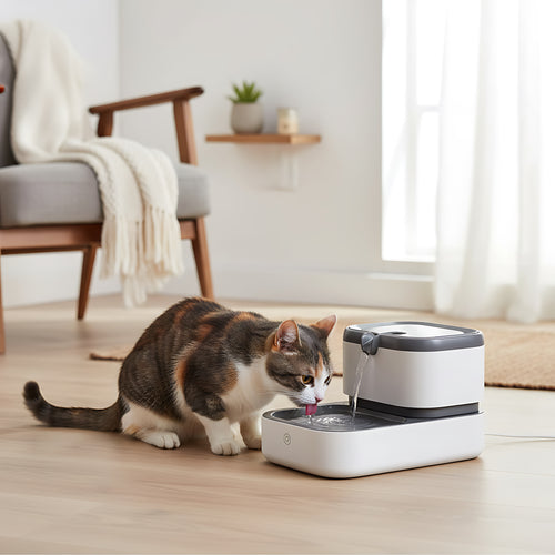 Automatic Cat Water Fountain with Filter 2L Capacity USB Pet Drinking Fountain