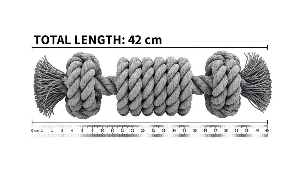 Cotton Rope Tug Dog Toy for Teeth Cleaning Durable Chew Toy for Dogs