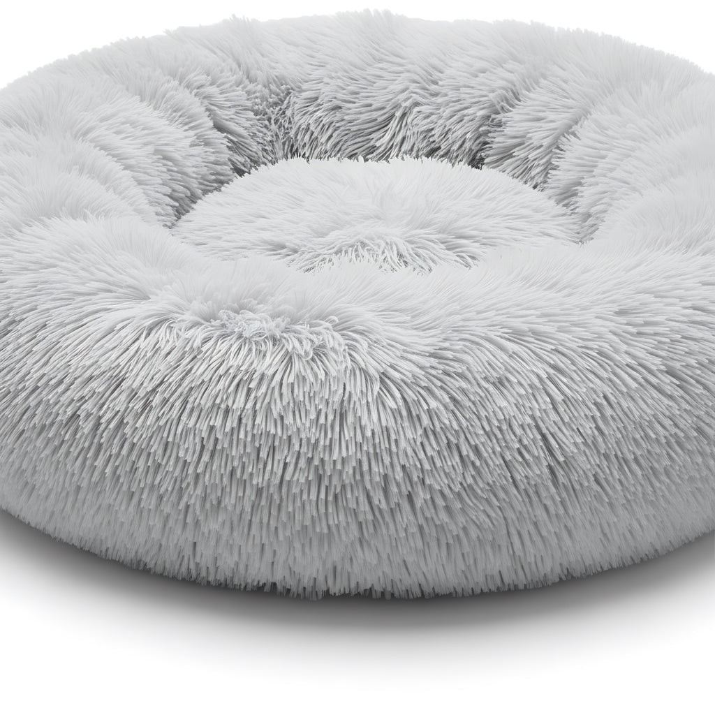 Anti-Anxiety Calming Pet Bed for Dogs & Cats Soft Plush Donut Bed
