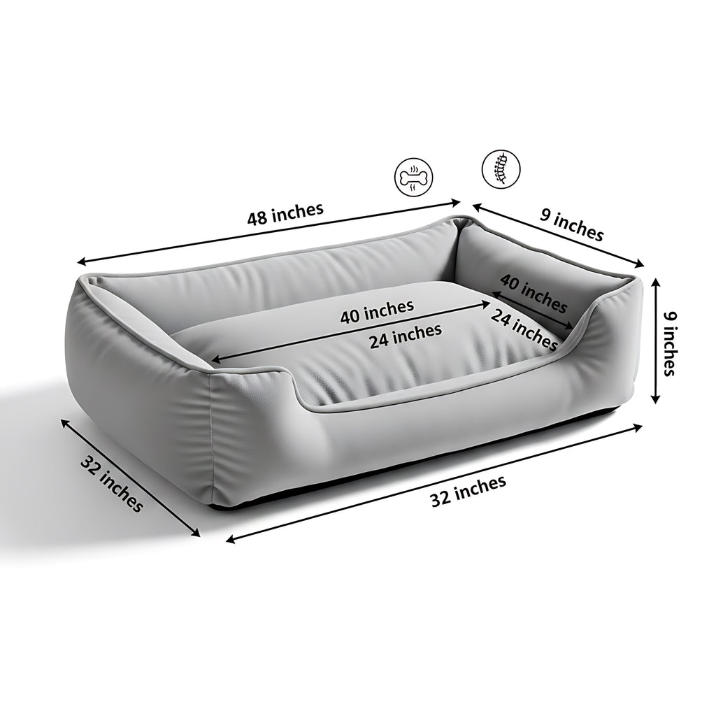 Orthopedic Memory Foam Dog Bed Washable Anti-Slip Pet Bed for Dogs