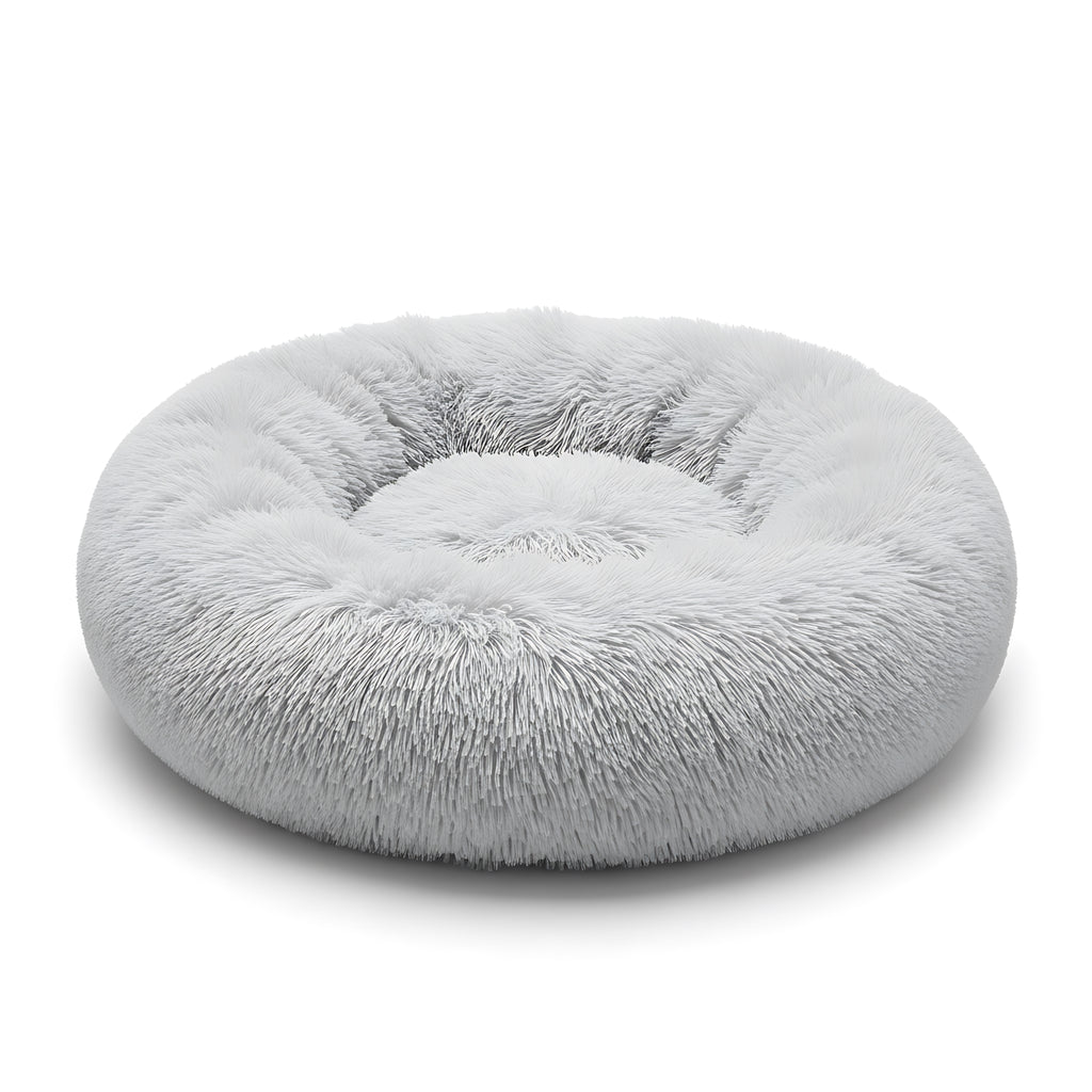 Anti-Anxiety Calming Pet Bed for Dogs & Cats Soft Plush Donut Bed