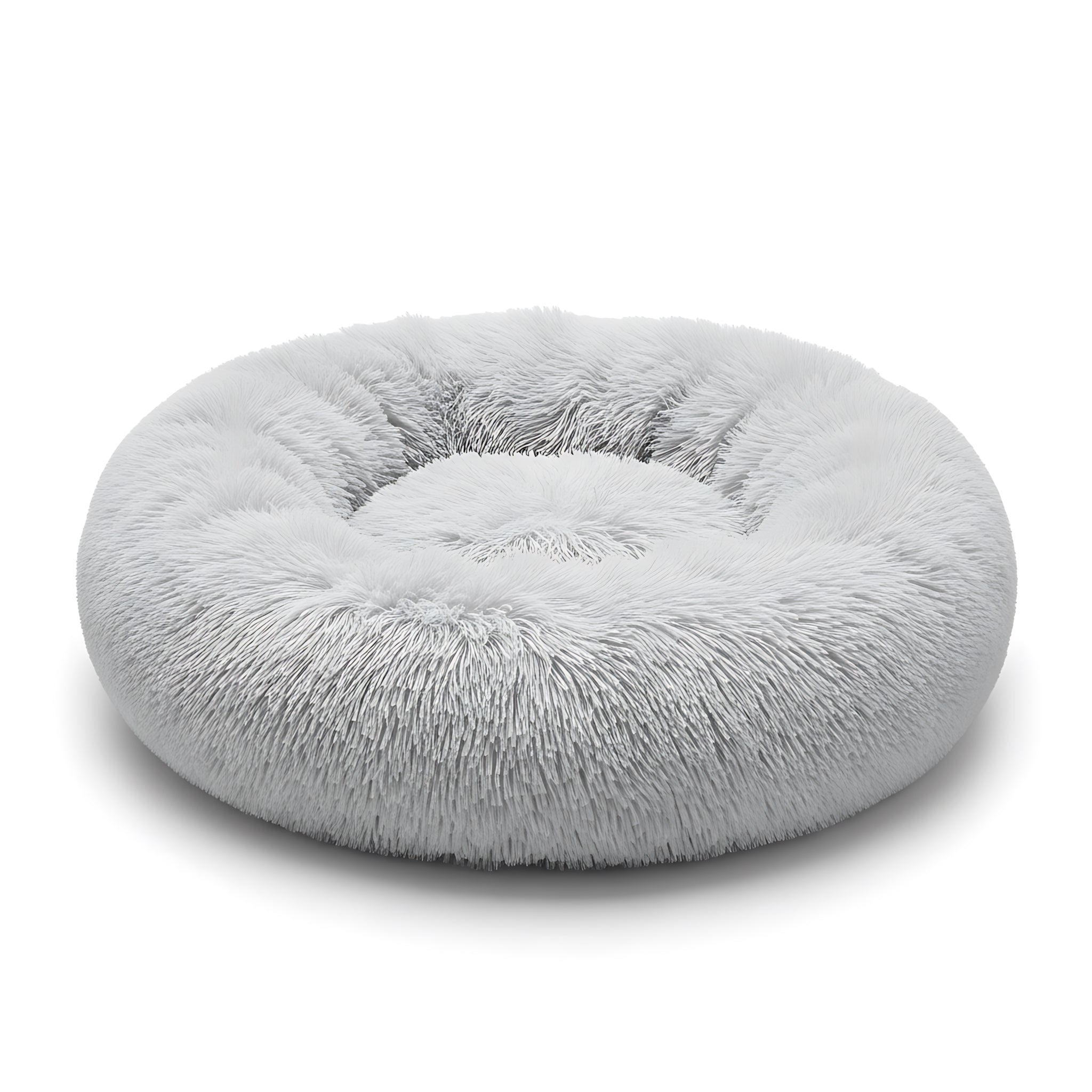 Anti-Anxiety Calming Pet Bed for Dogs & Cats Soft Plush Donut Bed