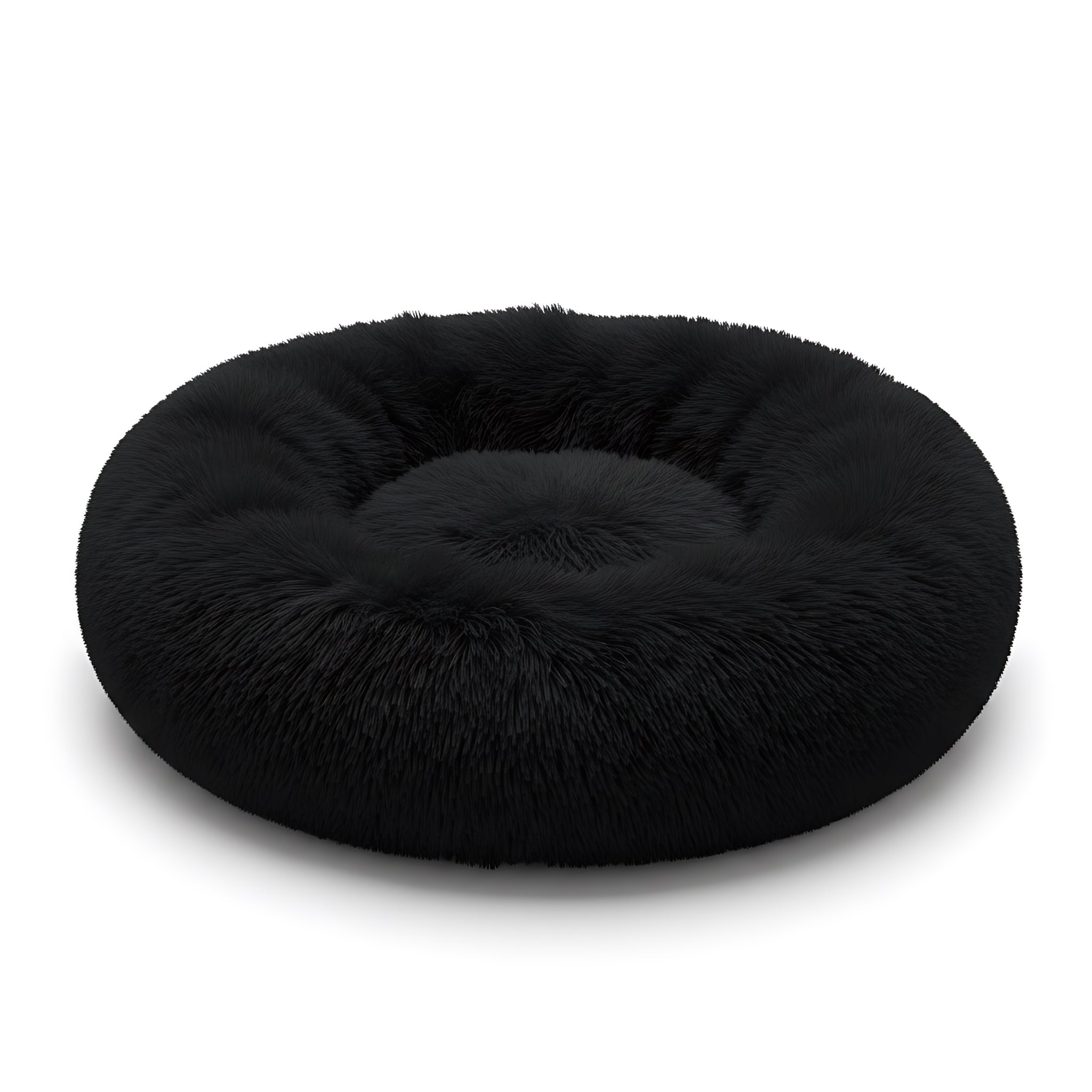 Anti-Anxiety Calming Pet Bed for Dogs & Cats Soft Plush Donut Bed