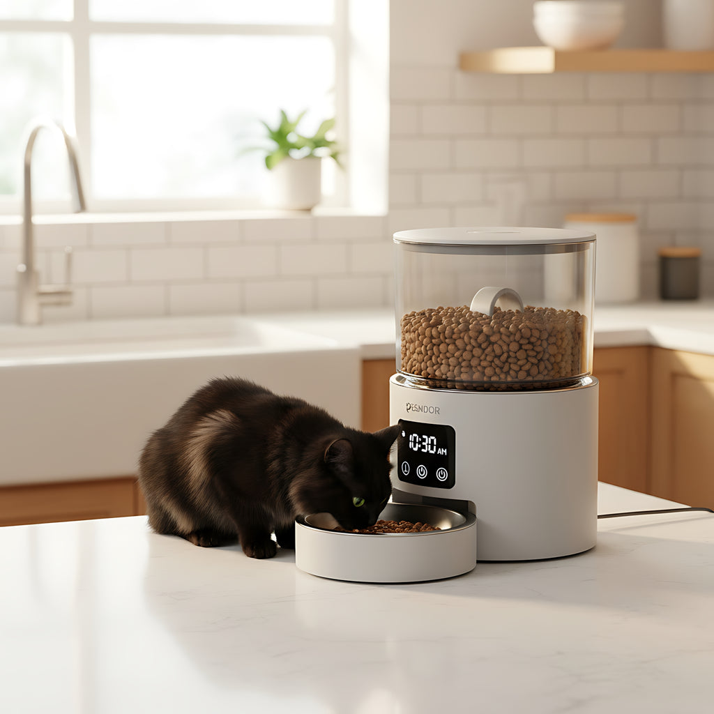 Smart Automatic Pet Feeder with Timer WiFi Control 4L Food Dispenser