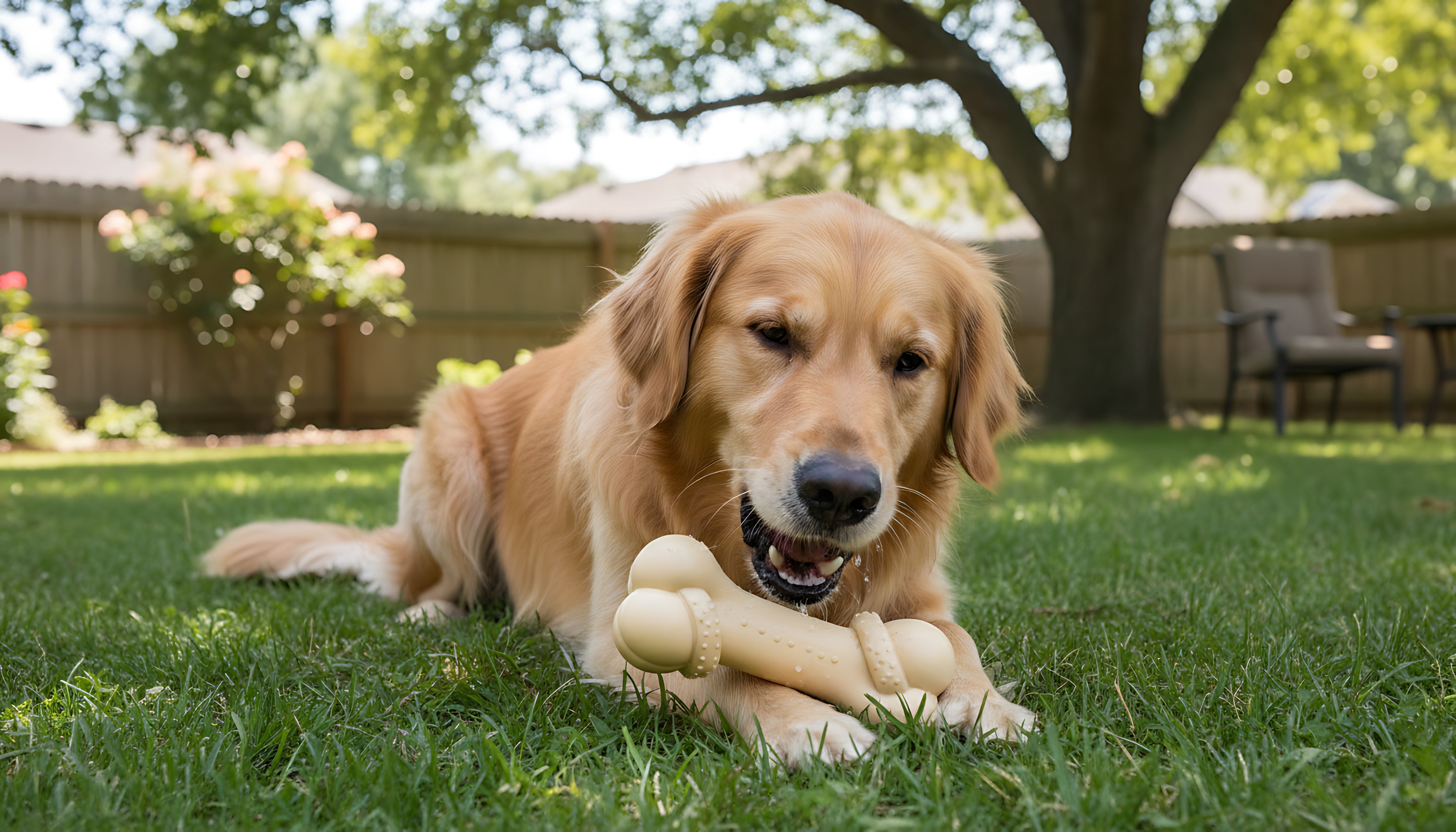 Heavy Duty Dog Chew Bone for Aggressive Chewers Durable Tough Dog Toy