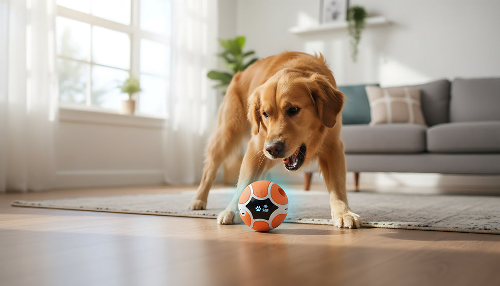 Smart Interactive Dog Ball Auto Rolling LED Pet Toy for Active Dogs