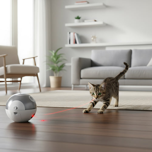 Automatic Rotating Laser Cat Toy for Indoor Cats Interactive USB Rechargeable